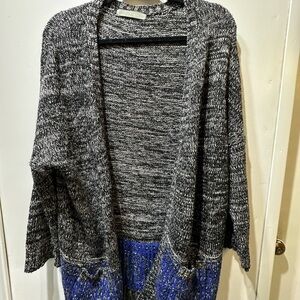 Stylish Black and Blue Women's Sweater